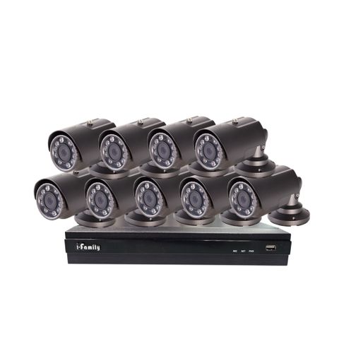 【宇晨I-Family】韓國製 本組合僅主機需自選購鏡頭 POE 9路式監控錄影組