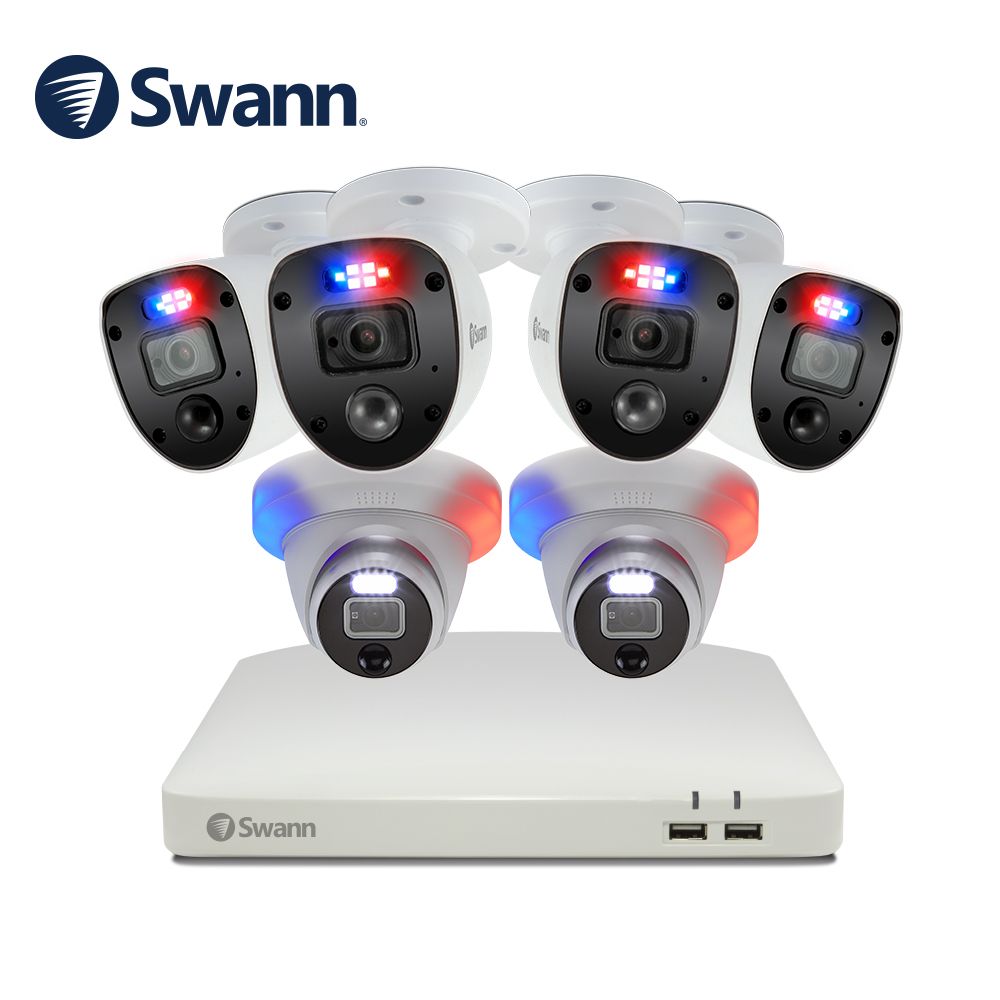  【Swann】8路DVR+4+2FHD半球型監控組