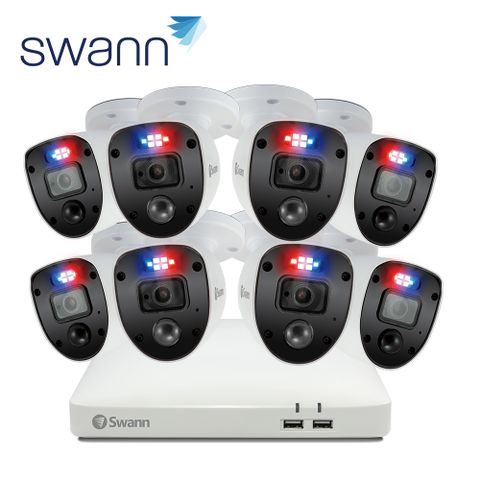 【Swann】 8路DVR+8*FHD警示監控組(SODVK-856808SL)