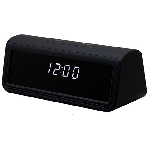 【CHICHIAU】WIFI 4K 電子鐘造型無線網路夜視微型針孔攝影機A21 影音記錄器