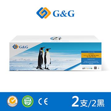 【G&amp;G】for Brother 2黑 TN-1000/TN1000 相容碳粉匣 /適用機型：Brother MFC-1815 / MFC-1910W ; HL-1110 / HL-1210W ; DCP-1510 / DCP-1610W