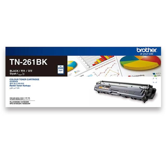 BROTHER 兄弟牌  TN-261BK 原廠黑色碳匣適用HL-3170CDWMFC-9330CDWMFC-9140CDN)