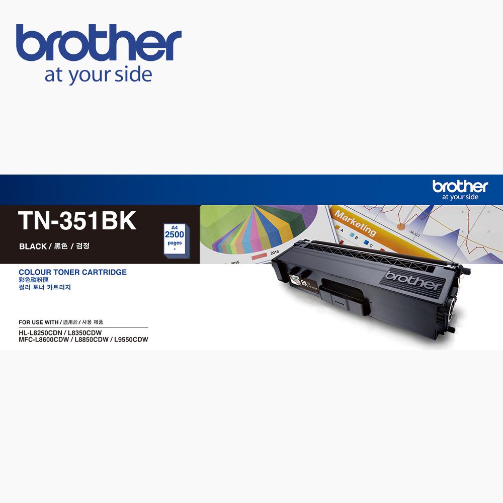 BROTHER 兄弟牌  TN-351BK 原廠黑色碳粉匣