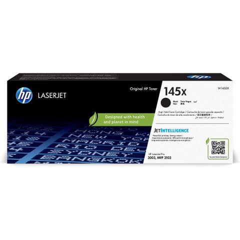 HP 惠普 145X LaserJet 高列印量 黑色原廠碳粉匣 (W1450X)