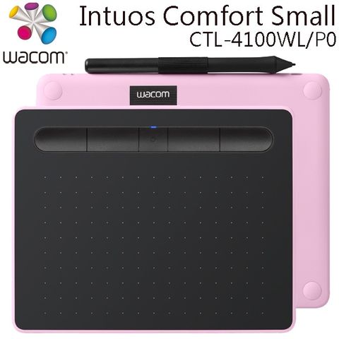 Wacom Intuos Comfort Small 繪圖板 (藍牙版)(粉)CTL-4100WL/P0-C