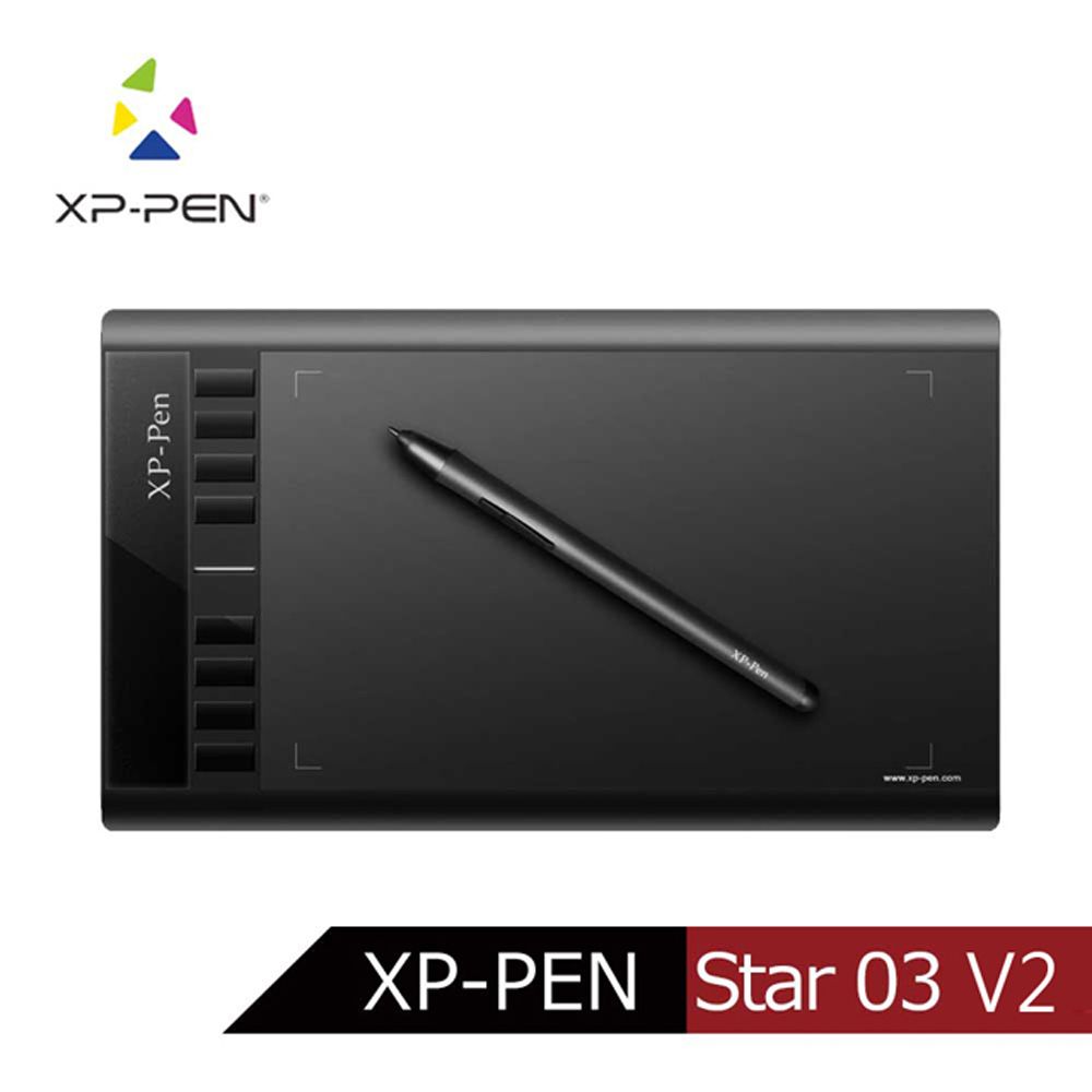 日本品牌XP-PEN Star03 V2 10X6吋頂級專業繪圖板- PChome 24h購物