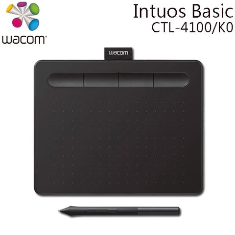 (福利品)Wacom Intuos Basic 繪圖板 (入門版)(黑)CTL-4100/K0