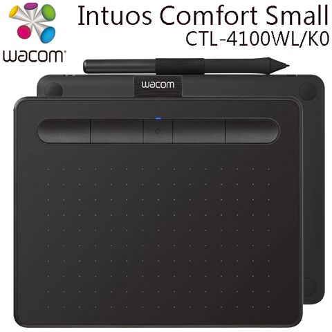 (福利品)Wacom Intuos Comfort Small 繪圖板 (藍牙版)(黑)CTL-4100WL/K0