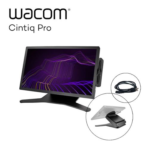 Wacom Cintiq Pro 27HD touch觸控液晶繪圖螢幕 +1.8米電源線_品字頭 +Pro 27 Ergo stand 腳架