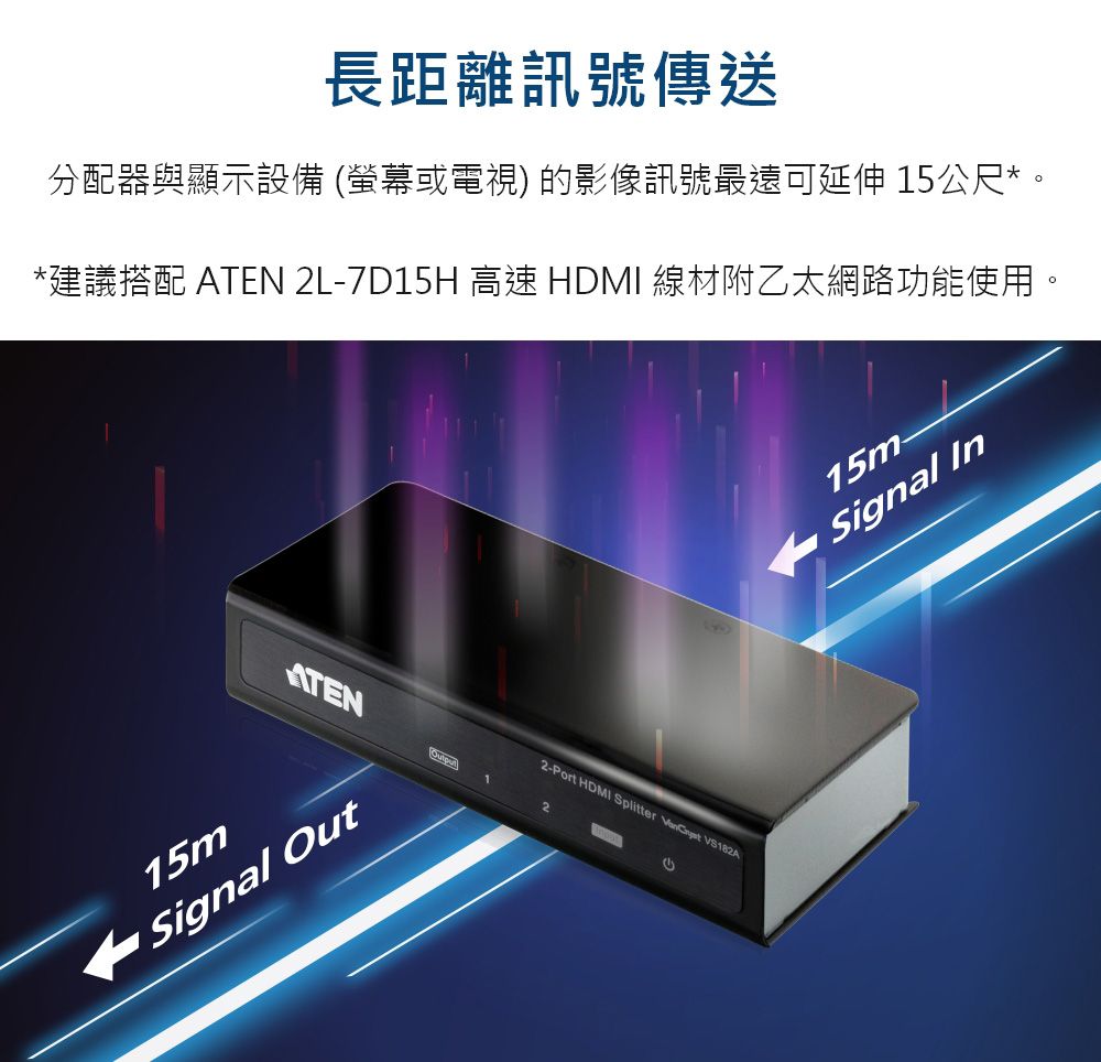 ATEN 2埠HDMI 影音分配器(VS182) - PChome 24h購物
