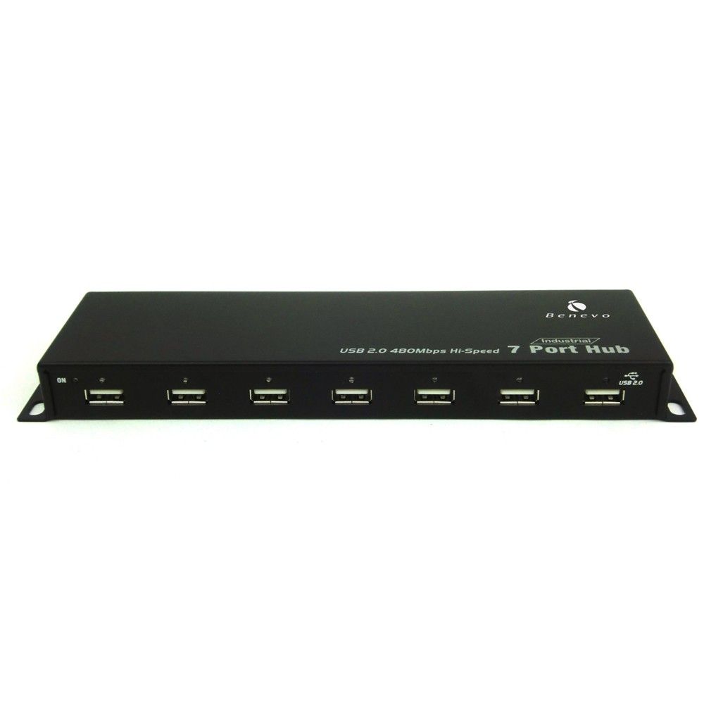 Benevo MTT專業款 工業級 7埠USB2.0集線器(附4A變壓器) (BUH247)