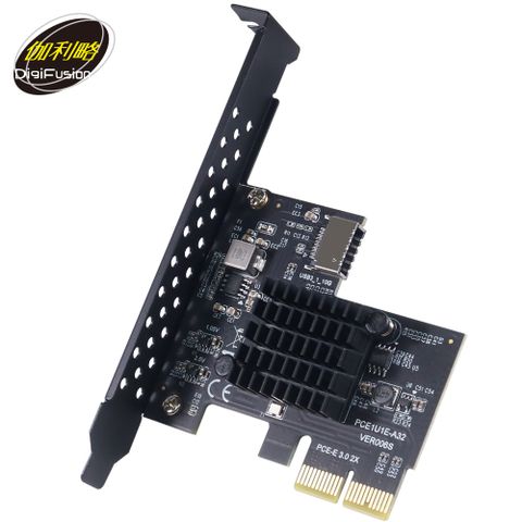 伽利略 PCI-E 2X USB3.1 Gen2 Type-E (20pin) 擴充卡(USB3.1更改名稱為USB3.1 Gen2)