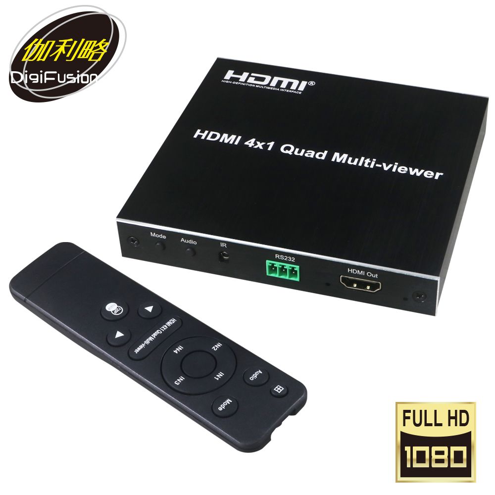  HDMI 4進1出 影音分割器 (Slim版)