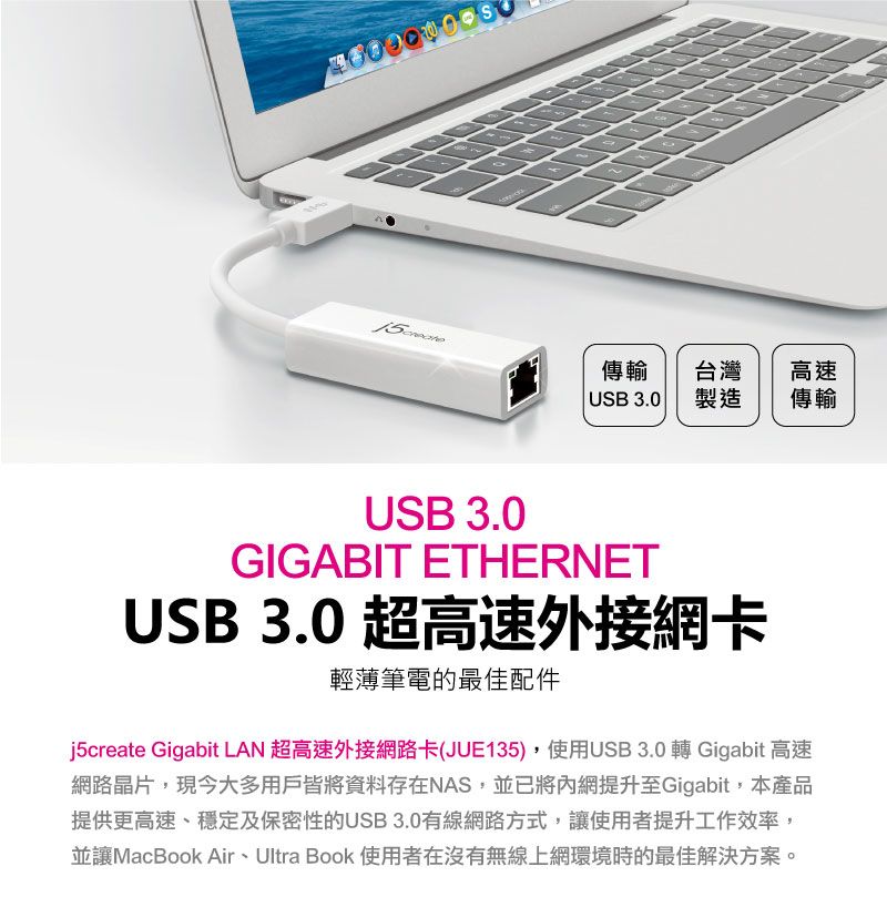 J Create Kaijet Usb Gigabit Lan Jue Pchome H