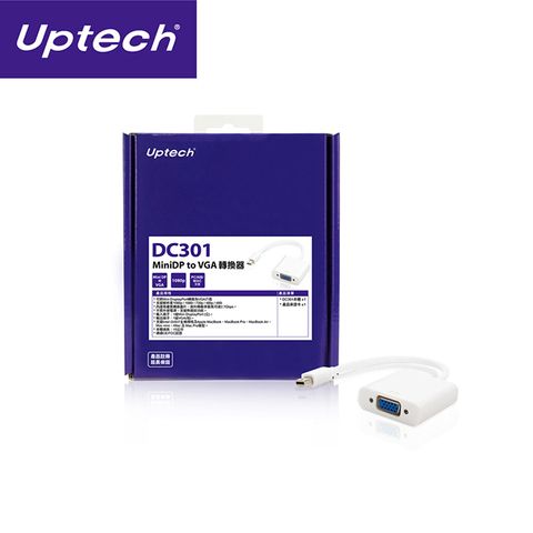 UPTECH 登昌恆 DC301 MiniDP to VGA轉換器