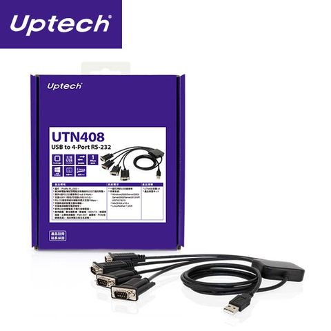 UPTECH 登昌恆 UTN408 USB to 4-Port RS-232