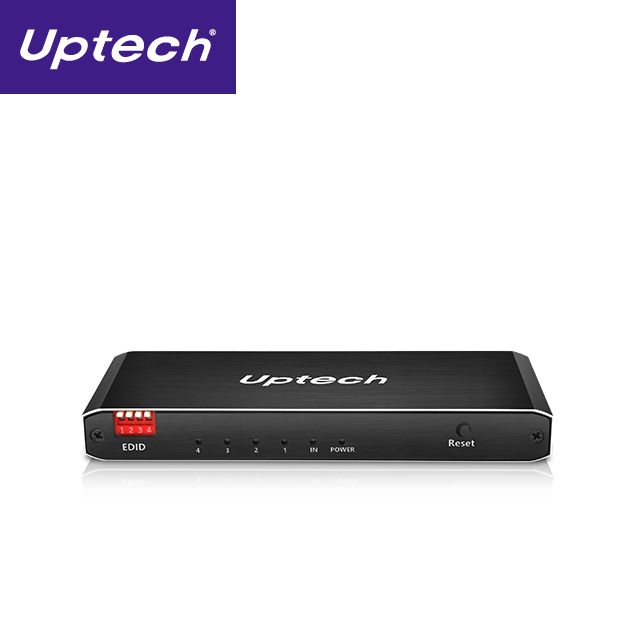 UPTECH 登昌恆  HSP104 HDMI 4K60 1進4出分配器 同時輸出在4台HDMI螢幕上顯示