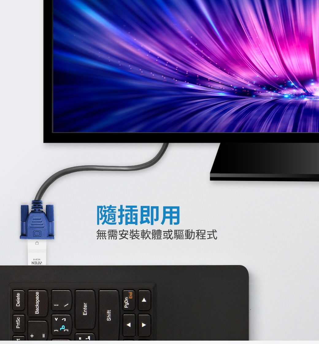 ATEN HDMI 轉VGA 視訊轉換器(VC810) - PChome 24h購物