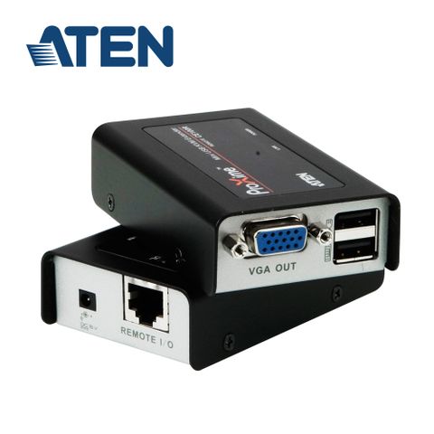 ATEN 歡慶45週年＊精選商品六折起＊ATEN USB VGA Cat 5迷你型KVM延長器 (CE100)