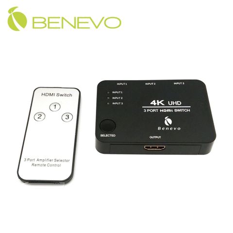 BENEVO智慧4K版 HDMI1.4 三進一出影音切換器 (BHS341K)