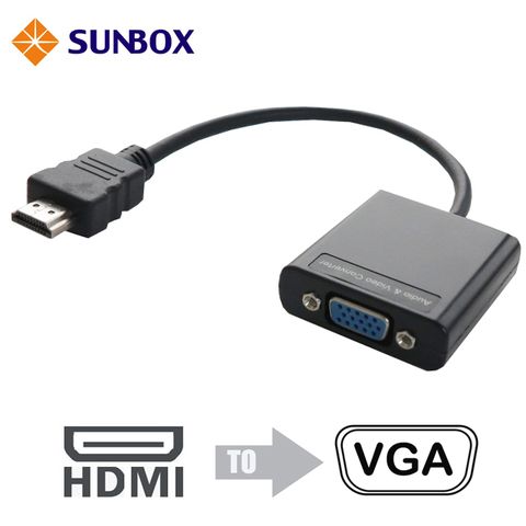 SUNBOX 慧光 HDMI 轉 VGA 電子式轉換器