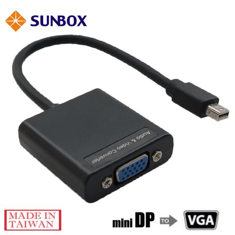 SUNBOX 慧光 mini DisplayPort 轉 VGA 影像轉換器