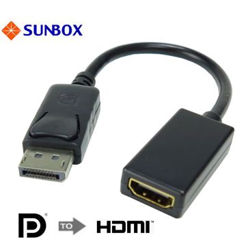 SUNBOX 慧光 DisplayPort 轉 HDMI 電子式轉換器