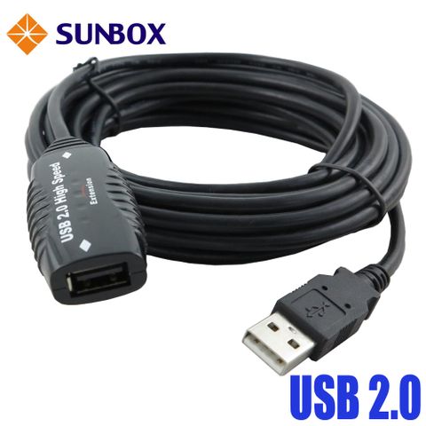 USB 2.0訊號延長器，含5米延長線