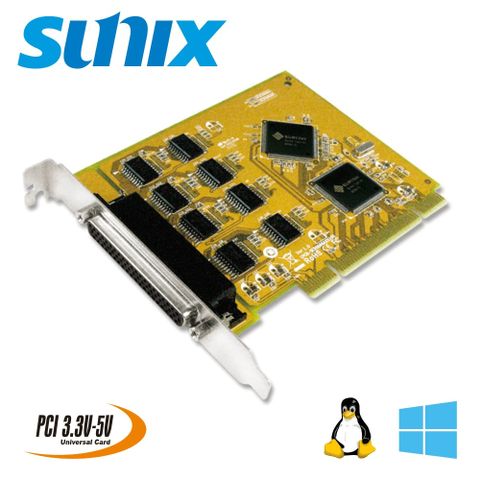 SUNIX 三泰 8 port RS-232 PCI串列卡 (SER5066A)