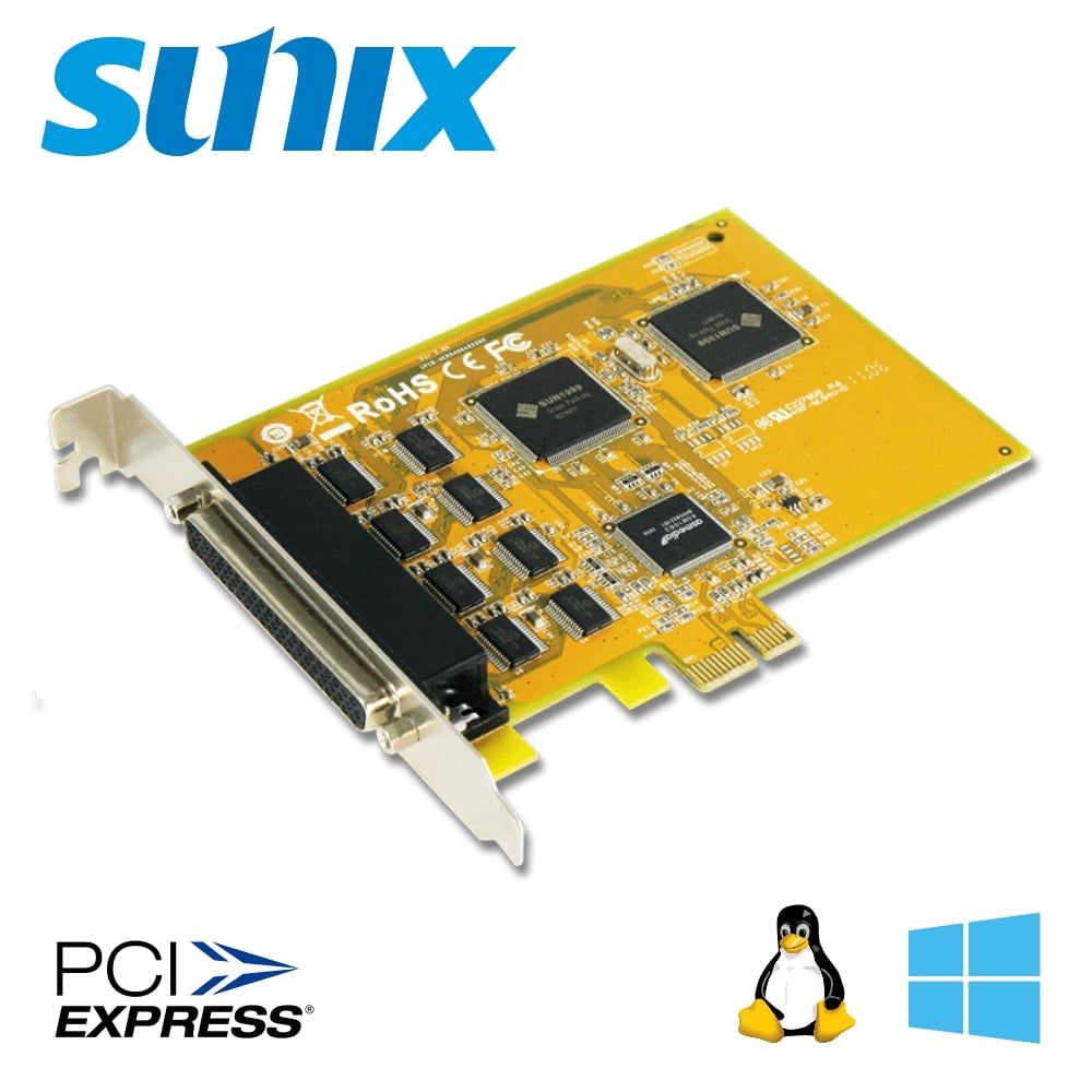 SUNIX 三泰  8 port RS-232 串列 PCI-Express卡 (SER5466A)