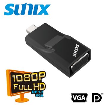 SUNIX 三泰 迷你DisplayPort to VGA 轉換器 (D2V27C0)