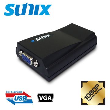 SUNIX USB 3.0 VGA外接顯示卡(VGA2715)
