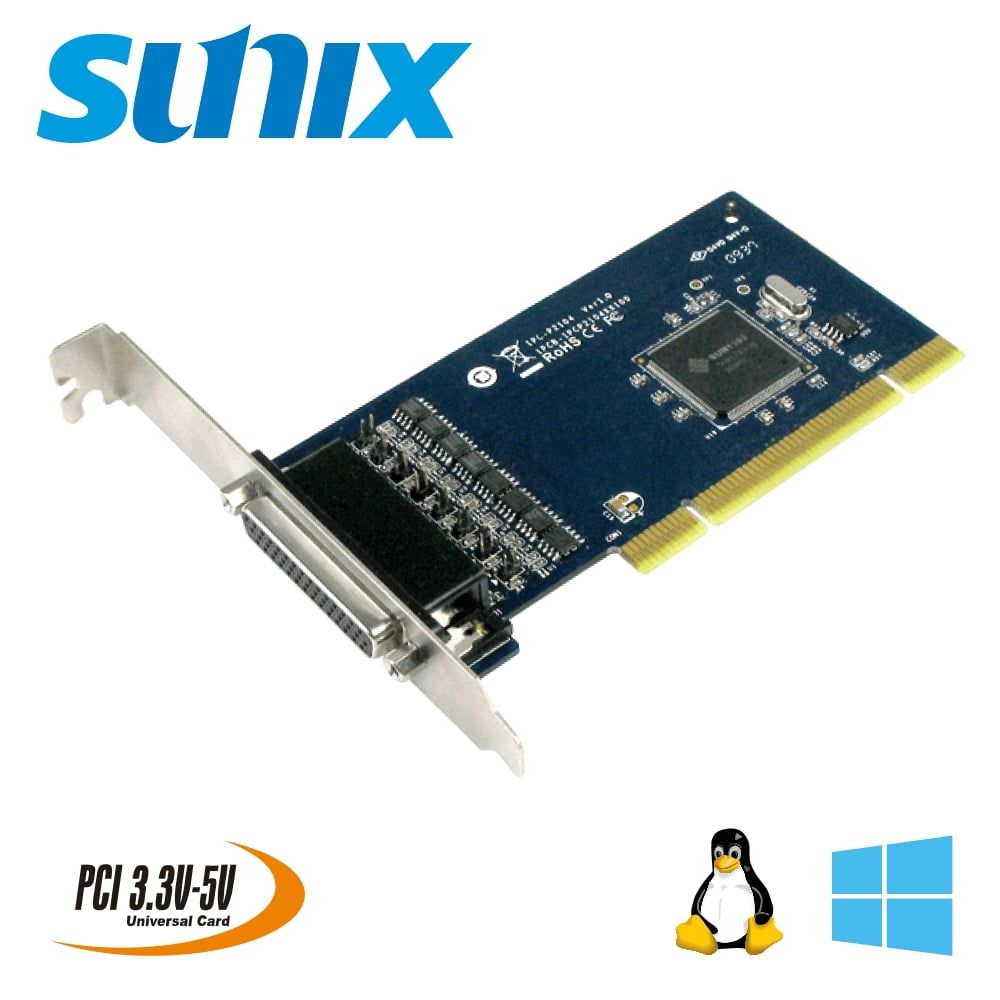 SUNIX 三泰  PCI 4埠RS-422/485串列通訊卡IPC-P2104