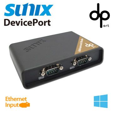 SUNIX 三泰 2埠RS-232 serial to ethernet擴充盒進階版 (DPAS02H00)