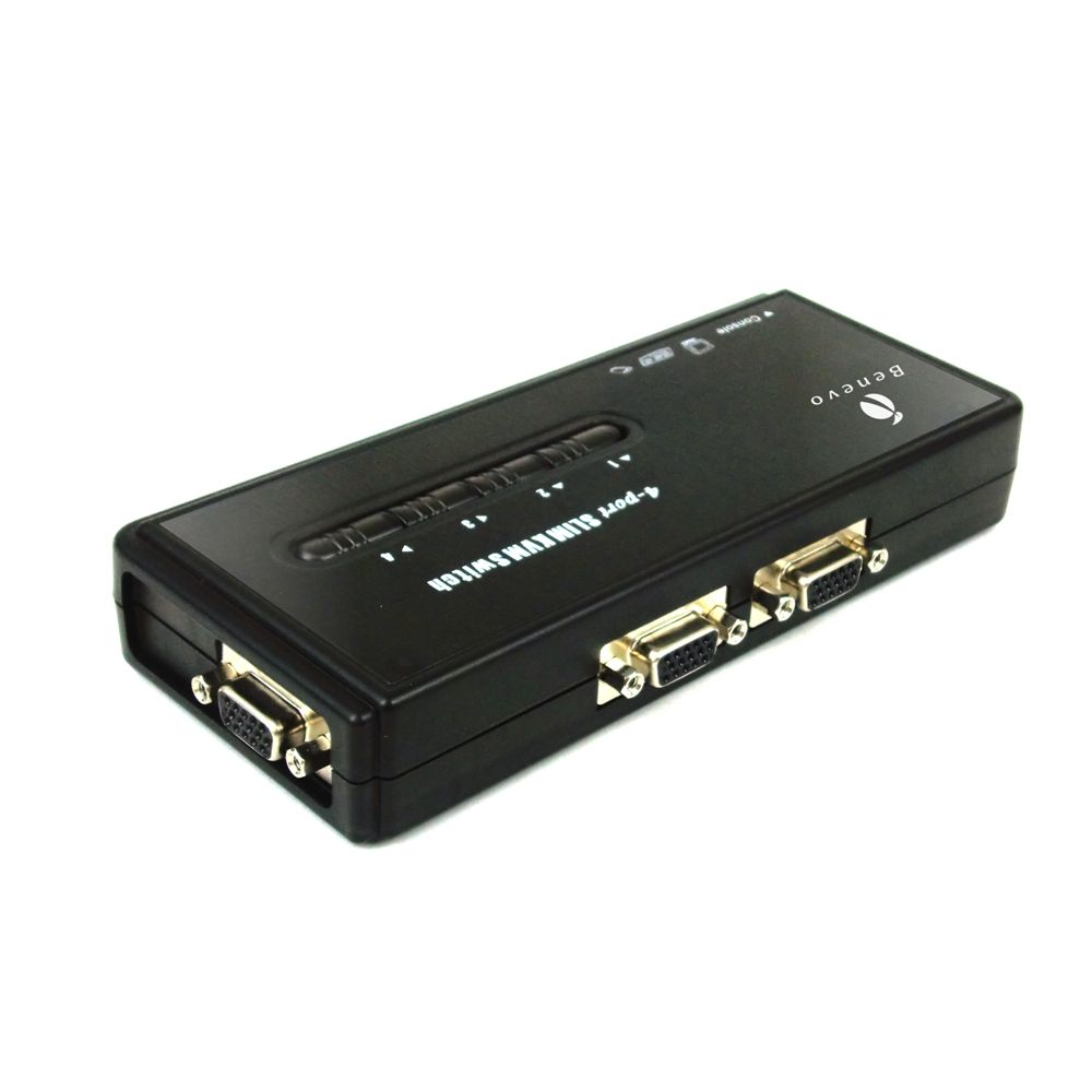 Benevo  桌上型 4埠USB VGA多電腦切換器支援音效 (BKVM14UA)