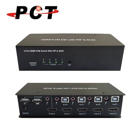 【PCT】4進1出 USB HDMI KVM多電腦控制器(MHC414)