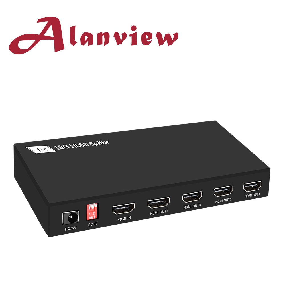 Alanview  HDMI 2.0 HDR 一進四出分配器 4K@60Hz (AL2014)