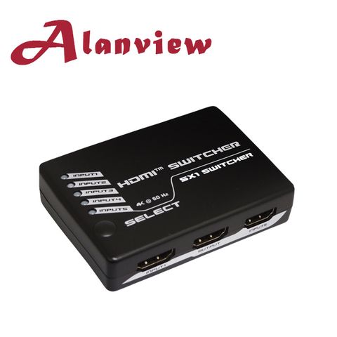 Alanview HDMI 2.0 HDR 五進一出切換器 4K@60Hz (AL2051)