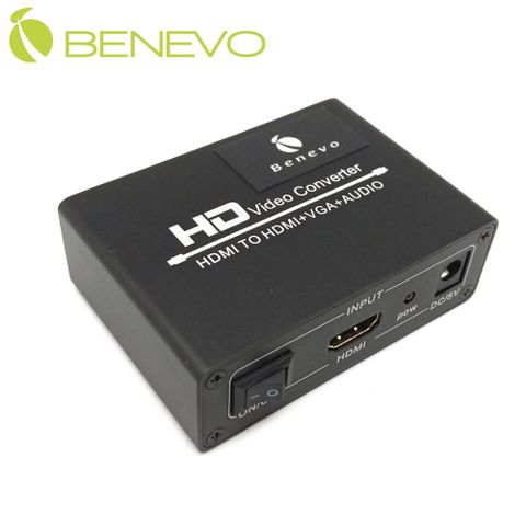 Benevo HDMI轉HDMI+VGA影音分配器 (BHS102V)