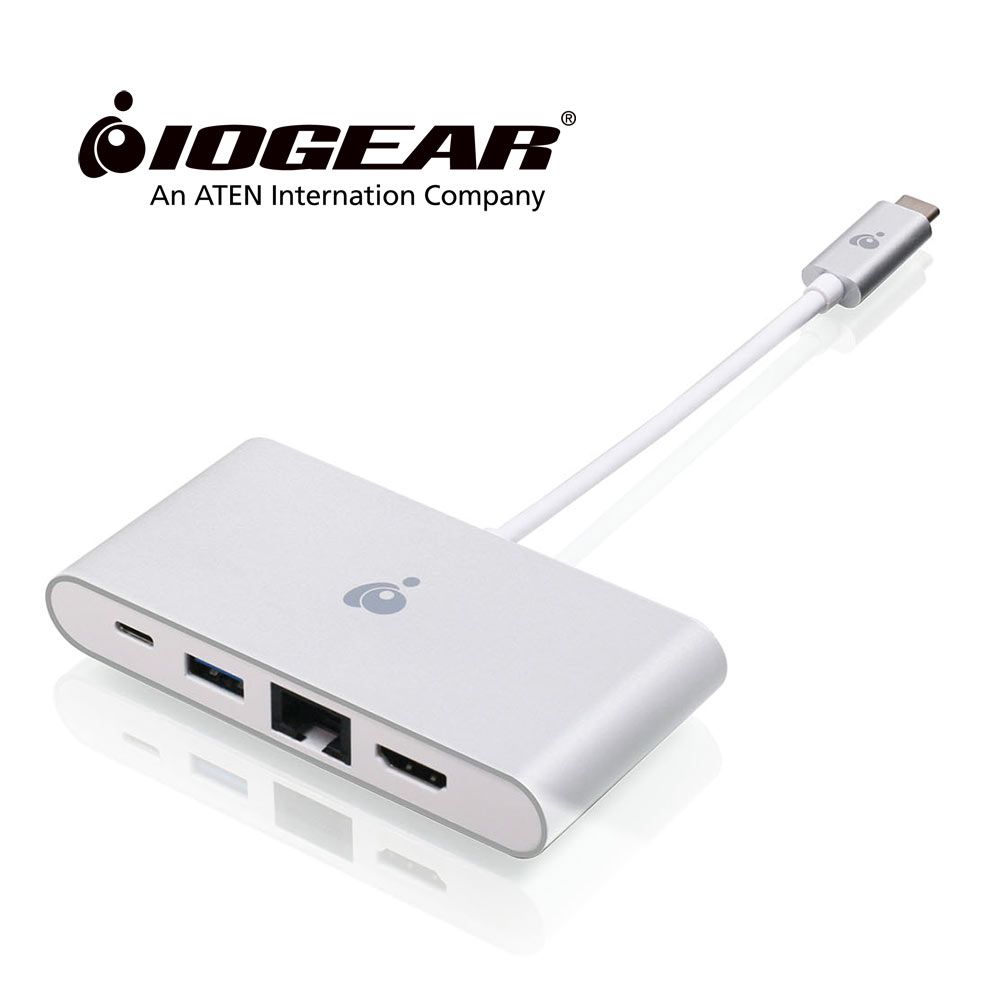 IOGEAR  USB-C 四合一 4K 多埠轉接器(GUH3C3PD)