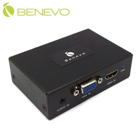 Benevo 雙介面 HDMI/VGA 轉 HDMI 影音切換器 (BHS201V)