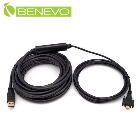 Benevo 主動式 8米 USB3.0 A公轉可鎖型Type-C公訊號連接線 (BUE3008ACMS)