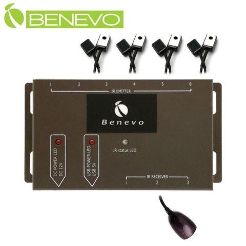 Benevo 專業型 一對八IR紅外線遙控集中管理延長器 (BIR108B)