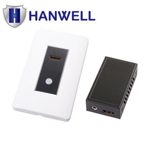 HANWELL 捍衛科技 HE-W70K2 嵌壁式 4K HDMI 訊號 CAT6 延長器