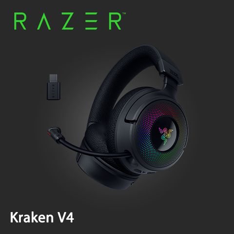 RAZER 雷蛇 Kraken V4 北海巨妖V4 無線電競耳機麥克風