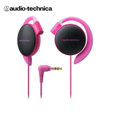 鐵三角 ATH-EQ500 輕量薄型軟質耳掛式耳機【附捲線器】【粉紅色】