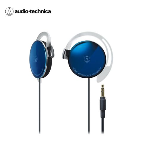 超輕薄佩帶感受!鐵三角 ATH-EQ300M 輕量薄型耳掛式耳機【藍色】