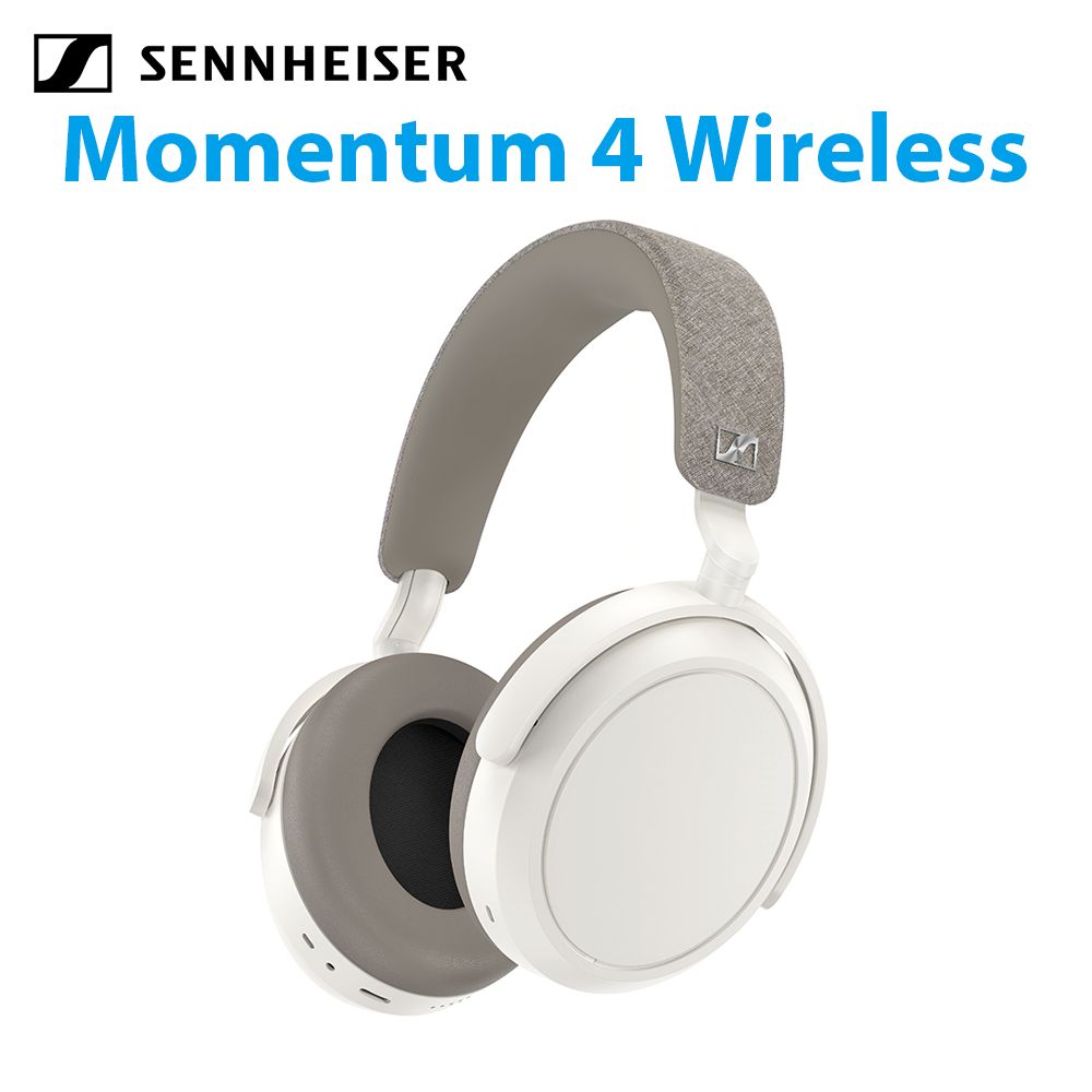 Sennheiser Momentum 4 Wireless 主動降噪耳罩式藍牙耳機第四代白色