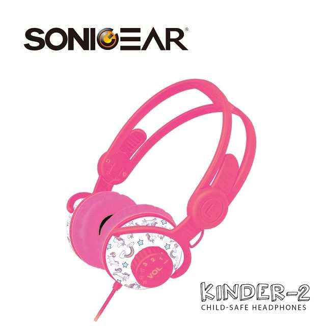 SonicGear KINDER 2 兒童專用安全立體聲耳機_Girl