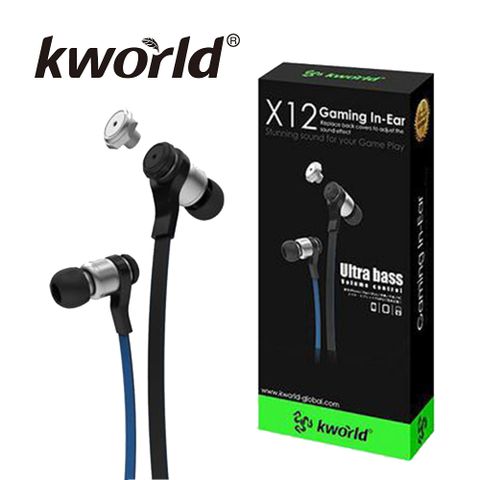 Kworld 廣寰入耳式電競線控耳機內建麥克風(X12)